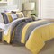 Chic Home Euphoria 8-Piece Embroidered Comforter Set Embroidery Pintuck Bedding with Bed Skirt and Decorative Pillows Shams
